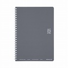 ソフトリングノート（ドット入り罫線）Ａ５　濃灰