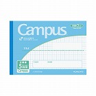 キャンパスノート用途別５ｍｍ方眼罫ハーフサイズ青