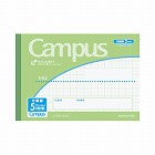 キャンパスノート用途別５ｍｍ方眼罫ハーフサイズ緑