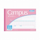 キャンパスノート用途別５ｍｍ方眼罫ハーフサイズ桃