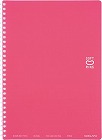 ソフトリングノート（ドット入り罫線）セミＢ５桃×５