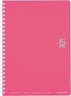 ソフトリングノート（ドット入り罫線）Ａ５　薄桃×５