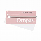 キャンパス　バンドでまとまる単語カード　桃　８５枚