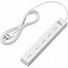 １０個口タップ　３ｍ　上面５個口＋側面５個口　白