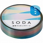 ソ‐ダ　透明マステ（オ‐ロラ）　１０ｍｍ幅