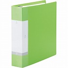 クリヤーブック交換式　Ａ４背幅６５ｍｍ黄緑　４冊