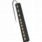 電源タップ　２Ｐ　１０個口　２．５ｍ　回転　黒