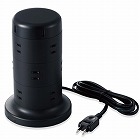 タワー型　電源タップ　ＡＣ×１２個口＋Ａ×５　２ｍ