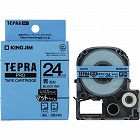 テプラＰＲＯテ‐プ　マット青　黒文字　２４ｍｍ