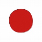 タックラベル（シール）　丸　赤　１８ｍｍ　３６０片