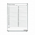 ホワイトボード（軽量タイプ）月行事横書き　縦