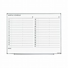 ホワイトボード（軽量タイプ）月行事横書き　大