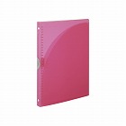 バインダー（スリム）ＰＰ表紙Ａ４縦３０穴ピンク