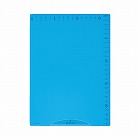 下敷きＢ５　定規機能　簡易クリップ　付　ブルー