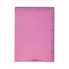 下敷きＢ５　定規機能　簡易クリップ　付　ピンク