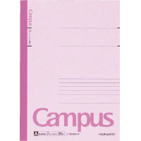 キャンパスノートカラー表紙６号Ａ罫３０枚　桃