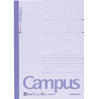 キャンパスノートカラー表紙６号Ａ罫３０枚　紫