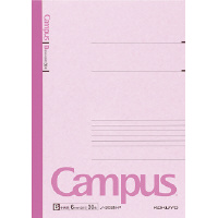 キャンパスノートカラー表紙６号Ｂ罫３０枚　桃