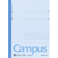 キャンパスノートカラー表紙６号Ｂ罫３０枚　青