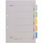カラーインデックス　Ａ４縦　２穴　５山　１０組
