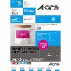 フィルムラベル　透明光沢　ＩＪＰ　１２面　１０枚