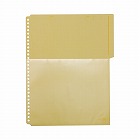 カラーベースハーフポケット　黄　１０枚入