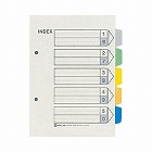 カラーインデックス　Ａ５縦　５山　１０組