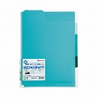 スーパーハードホルダー５山インデックス透明マチ付緑