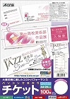 手作りチケット　兼用　５面半券付　ホワイト　２０枚
