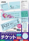 手作りチケット　兼用　５面半券付　ブルー　２０枚