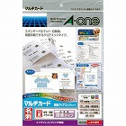 両面クリアエッジ名刺　ＩＪＰ　白　１０面　１０枚