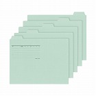 １／５カットフォルダーカラー　Ａ４　青　５枚