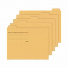 １／５カットフォルダーカラー　Ａ４　黄　５枚
