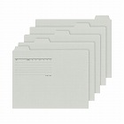 １／５カットフォルダーカラー　Ａ４　灰　５枚