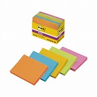 ポストイット　強粘着　７５×１００ネオン混色　５冊