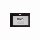 革製ネームカードケースＩＤｅｏ　ヨコ型　黒