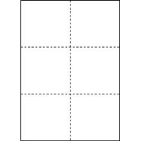 マルチプリンタ帳票　Ａ４　白紙６面　１００枚