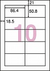 ｎａｎａラベルシンプルパック１０面四辺余白５００枚