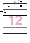 ｎａｎａラベルシンプルパック１２面シャープ５００枚