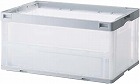 折りたたみコンテナ　フタなし　７５Ｌグレー