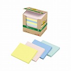 ポストイット　再生紙ノート７５×１００　混色１０冊