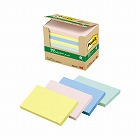 ポストイット　再生紙ノート７５×１２７　混色１０冊