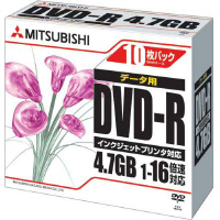 ＤＶＤ‐Ｒデータ用１６倍速　ＩＪ対応１０枚Ｐ×１０