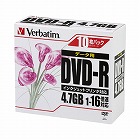 ＤＶＤ‐Ｒデータ用１６倍速　ＩＪ対応１０枚Ｐ×１０
