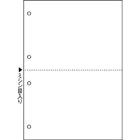 マルチプリンタ帳票　Ｂ５　白紙２面４穴　１００枚