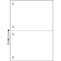 マルチプリンタ帳票　Ａ５　白紙２面４穴　１００枚