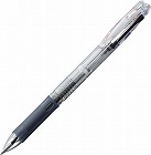クリップオン　スリム　３色ボールペン　透明