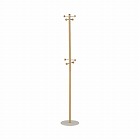 木目柄スチールコートハンガー　ナチュラル