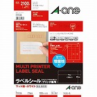 上質紙ラベル　兼用　Ａ４　２１面上下余白　１００枚