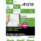 紙ラベル　レーザー用　Ａ４　ノーカット　１００枚